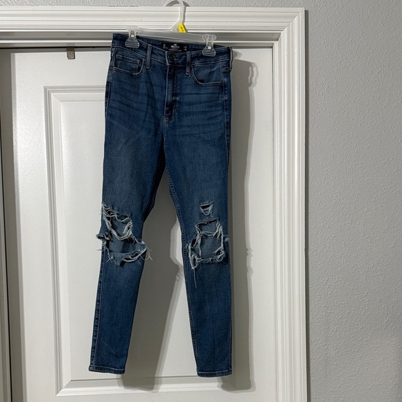 Hollister Denim - Hollister Blue Distressed Skinny Jeans